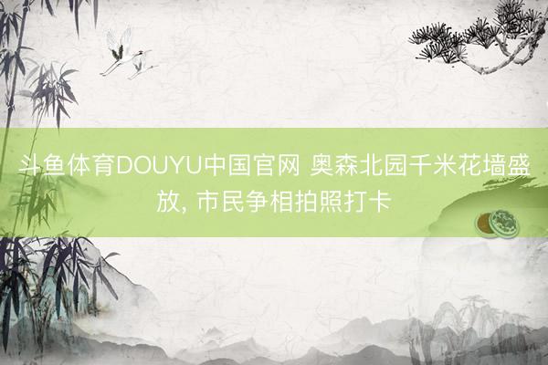 斗鱼体育DOUYU中国官网 奥森北园千米花墙盛放， 市民争相拍照打卡