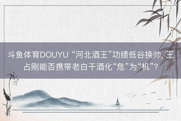 斗鱼体育DOUYU “河北酒王”功绩低谷换帅， 王占刚能否携带老白干酒化“危”为“机”?